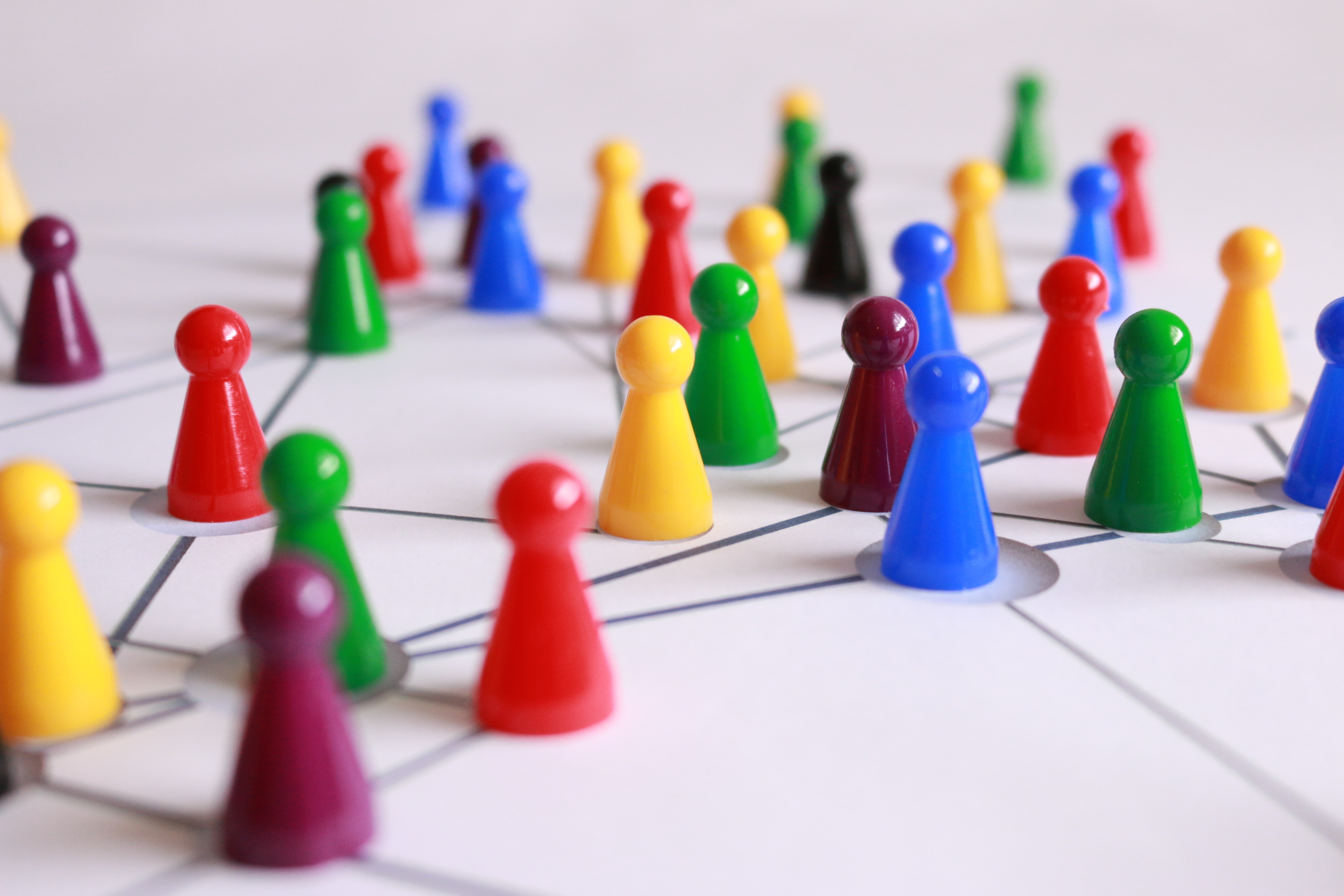 a network-shaped board game